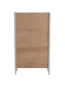 Dětský regál Haiti, Potažené borové dřevo, Borovicové dřevo, světle šedě lakované, Š 80 cm, V 140 cm
