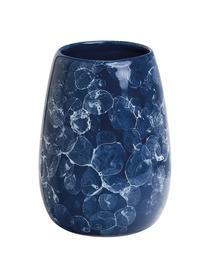 Vaso cepillo de dientes de cerámica Blue Marble, Cerámica, Azul, Ø 9 x Al 12 cm