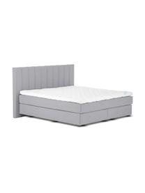 Letto boxspring premium Lacey, Materasso: a molle insacchettate a 7, Piedini: legno di faggio massiccio, Grigio, 200 x 200