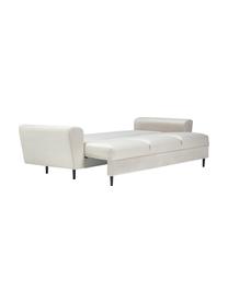 Canapé d'angle 3 places velours avec rangement Moghan, Velours beige, larg. 235 x prof. 100 cm