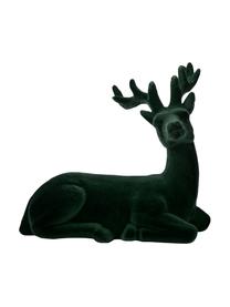 Set 2 oggetti decorativi Deer, Velluto, Verde, Larg. 12 x Alt. 12 cm