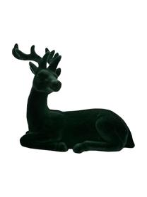 Set de figuras decorativas Deer, 2 pzas., Terciopelo, Verde, An 12 x Al 12 cm