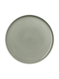 Platos llanos de porcelana Kolibri, 6 uds., Porcelana, Gris, Ø 27 cm