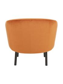 Fauteuil cocktail en velours Freja, Velours orange