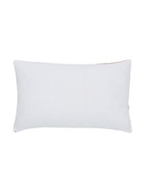 Housse de coussin rectangulaire Ren, 100 % coton, Blanc, orange, larg. 30 x long. 50 cm