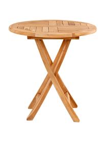 Tavolo da giardino pieghevole in teak Oviedo Ø70 cm, Legno di teak, Marrone chiaro, Ø 70 x Alt. 75 cm