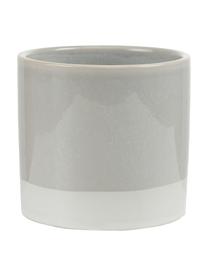 Portavaso Early Spring, Gres, Grigio, bianco, Ø 14 x Alt. 13 cm