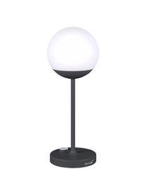 Mobile Dimmbare Aussentischlampe Mooon, Lampenschirm: Polyethylen, Weiss, Anthrazit, Ø 14 x H 41 cm