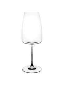 Kristallen witte wijnglazen Moinet, 6 stuks, Kristalglas, Transparant, Ø 8 x H 22 cm, 450 ml