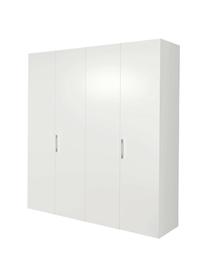 Drehtürenschrank Madison 4-türig, inkl. Montageservice, Korpus: Holzwerkstoffplatten, lac, Weiss, Ohne Spiegeltür, B 202 x H 230 cm