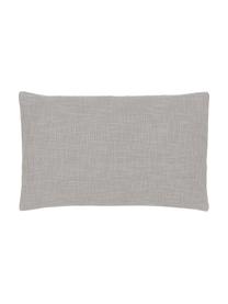 Housse de coussin grise Penny, 100 % coton, Gris, larg. 30 x long. 50 cm