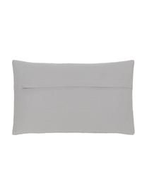 Housse de coussin grise Penny, 100 % coton, Gris, larg. 30 x long. 50 cm