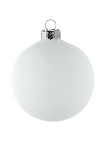 Set palline di Natale Ramona Ø8 cm, 6 pz, Bianco, Ø 8 cm