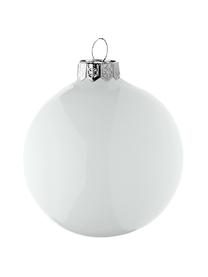 Bolas de Navidad Evergreen, Ø 8 cm, 6 uds., Blanco, Ø 8 cm