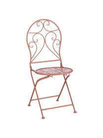 Sedia pieghevole da balcone Ninet 2 pz, Metallo rivestito, Terracotta, Larg. 40 x Alt. 92 cm