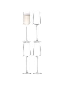 Sektflöten Metropolitan, 4 Stück, Glas, Transparent, Ø 7 x H 25 cm, 230 ml