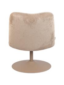 Cord-Loungesessel Bubba in Beige, Bezug: 90% Polyester, 10% Nylon), Gestell: Eukalyptussperrholz, Webstoff Beige, B 67 x T 81 cm