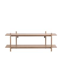 Lowboard Asbaek aus Holz mit 2 Ablageflächen, Mitteldichte Holzfaserplatte (MDF) mit Eichenholzfurnier, Braun, B 150 x H 55 cm