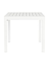 Tavolo da giardino allungabile Pelagius, Alluminio verniciato a polvere, Bianco, Larg. 83 a 166 x Prof. 80 cm