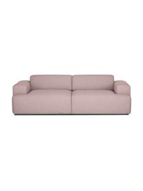 Sofa Melva (3-osobowa), Tapicerka: poliester Dzięki tkaninie, Nogi: drewno sosnowe Nogi znajd, Blady różowy, S 240 x G 101 cm