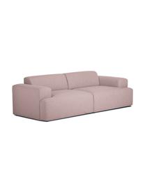 Sofa Melva (3-Sitzer) in Rosa, Bezug: Polyester Der hochwertige, Gestell: Massives Kiefernholz, Spa, Webstoff Rosa, B 240 x T 101 cm