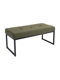 Banquette rembourrée verte Smart Dolce, Vert, noir, larg. 90 x haut. 40 cm