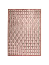 Teppich Beverly im Retro Style mit Hoch-Tief-Struktur, Flor: 57% Rayon, 31% Polyester,, Rosa, Altrosa, Hellbeige, B 170 x L 240 cm (Grösse M)