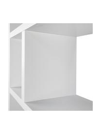 Libreria bianca Portlyn, Rivestimento: fibra a media densità, Superficie: strato melaminico, Bianco opaco, Larg. 70 x Alt. 198 cm