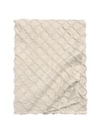 Colcha texturizada Royal, 100% algodón, Blanco crema, marrón, An 225 x L 260 cm (para camas de 200 x 200 cm)