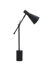 Veľká stolová lampa z kovu Sia, Čierna, Š 13 x V 63 cm