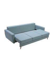 Sofa z funkcją spania i miejscem do przechowywania Bueno (3-osobowa), Tapicerka: 100% poliester, Niebieski, S 231 x G 92 cm