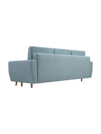 Sofa z funkcją spania i miejscem do przechowywania Bueno (3-osobowa), Tapicerka: 100% poliester, Niebieski, S 231 x G 92 cm