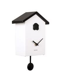 Reloj de pared Cuckoo New Traditional, Plástico, Blanco, negro, An 20 x Al 25 cm