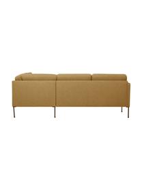Sofá rinconera Fluente, Tapizado: 100% poliéster Alta resis, Estructura: madera de pino maciza con, Patas: metal con pintura en polv, Tejido mostaza, An 221 x F 200 cm, chaise longue derecha