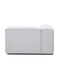 Hoekmodule Lennon, Bekleding: 100% polyester De slijtva, Frame: massief grenenhout, FSC-g, Poten: kunststof, Geweven stof grijs, B 119 x D 119 cm, hoekdeel links