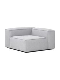 Hoekmodule Lennon, Bekleding: 100% polyester De slijtva, Frame: massief grenenhout, FSC-g, Poten: kunststof, Geweven stof grijs, B 119 x D 119 cm, hoekdeel links