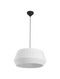 Lámpara de techo Dicte, estilo clásico, Pantalla: tela, Anclaje: metal recubierto, Cable: plástico, Blanco, negro, Ø 53 x Al 29 cm