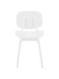 Kunststoff-Stühle Smilla, 2 Stück, Sitzfläche: Kunststoff, Beine: Kunststoff, Weiß, matt, B 43 x T 49 cm