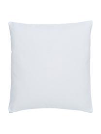 Housse de coussin 45x45 Zahra, 100 % coton, Blanc, bleu foncé, larg. 45 x long. 45 cm