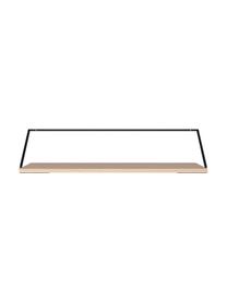 Nástenný pracovný stôl z dreva a kovu Rail, Svetlé drevo, Š 92 x H 45 cm