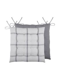 Coussin de chaise 40x40 Leopold, Gris foncé, gris clair