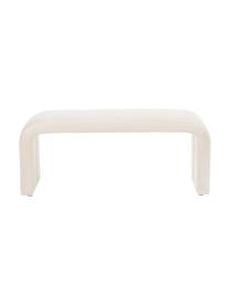 Samt-Polsterbank Penelope, Bezug: Samt (100 % Polyester) De, Gestell: Metall, Sperrholz, Samt Cremeweiss, B 110 x H 46 cm