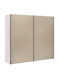 Schuifdeurkast Oliver met 2 deuren, inclusief montageservice, Frame: panelen op houtbasis, gel, Beige, 252 x 225 cm