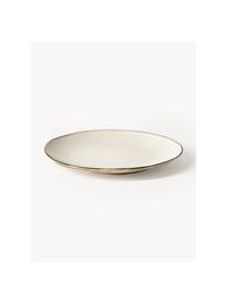 Set 12 stoviglie da colazione tonalità beige fatte a mano Thalia, 4 persone, Gres, Beige, Ø 23 x Alt. 3 cm