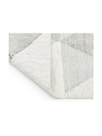 Handgeweven vloerkleed Ruana, Grau, beige, 160 x 230 cm