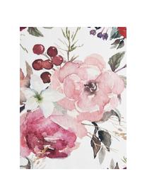 Chemin de table coton Florisia, Coton, Rose, blanc, larg. 50 x long. 160 cm