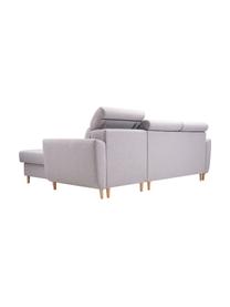 Sofa narożna z funkcją spania i miejscem do przechowywania Gusto (4-osobowa), Tapicerka: 100% poliester, Jasny szary, S 235 x G 170 cm