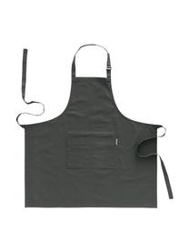 Schürze Kit, Baumwolle, Anthrazit, B 85 x L 85 cm