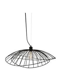 Design hanglamp Ray in zwart, Lampenkap: gecoat metaal, Baldakijn: metaal, Zwart, Ø 45 x H 24 cm