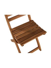 Chaise pliante de balcon bois Lodge, 2 pièces, Bois d'acacia